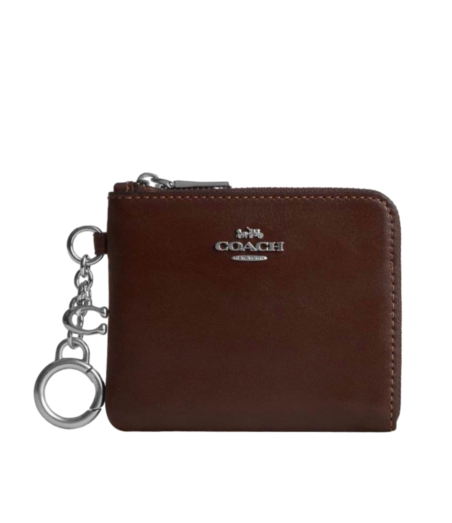 【Coach Outlet】Sm Crnr Zp Mt Crinkl  咖