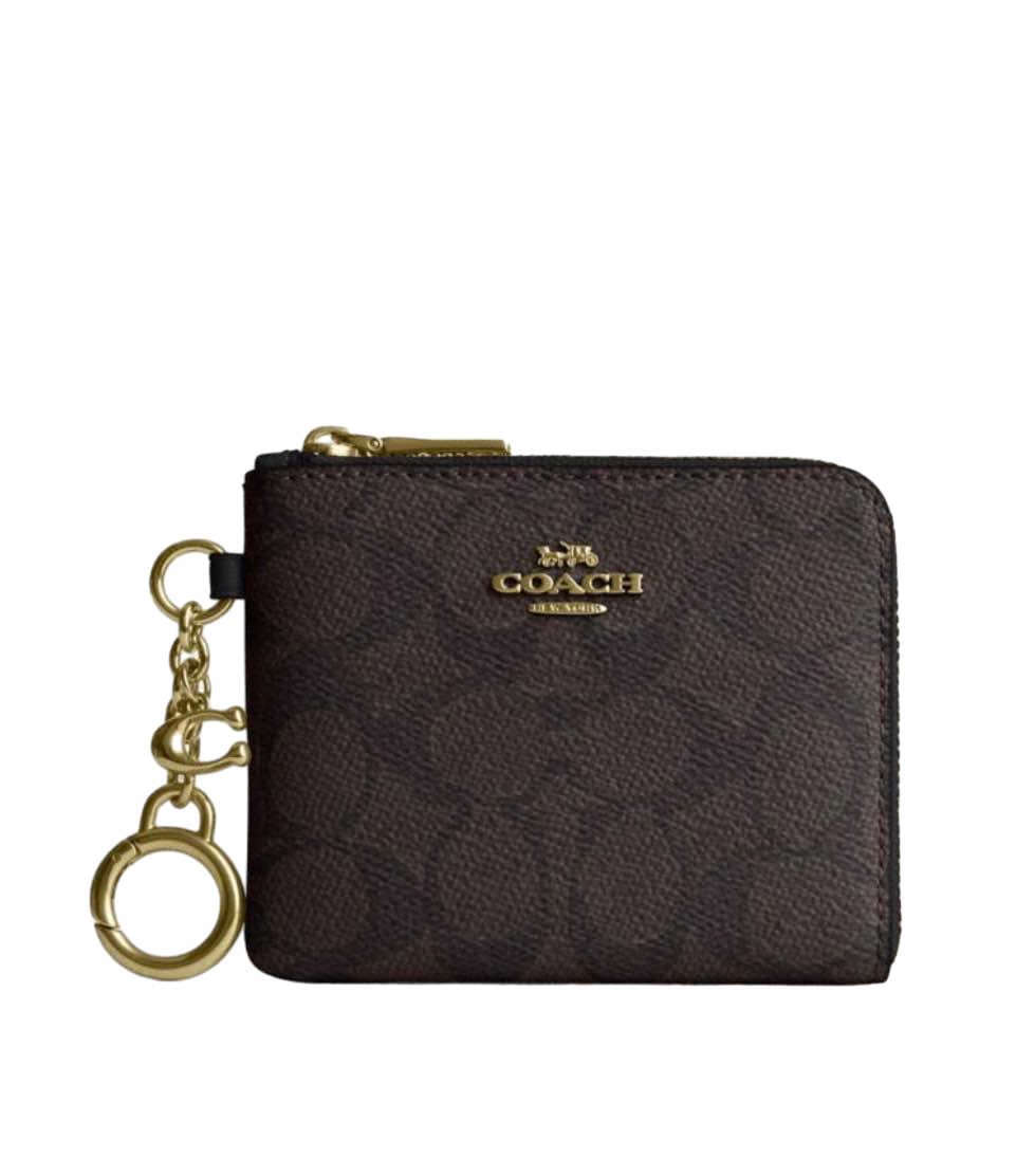 【Coach Outlet】Sm Cornr Zp Sig Cnvs  老花