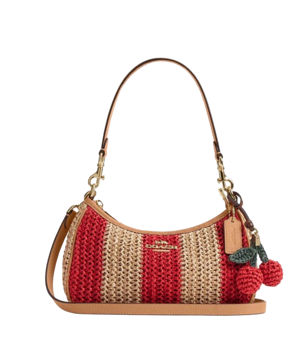 【Coach Outlet】Strp Stw Teri Shb  紅