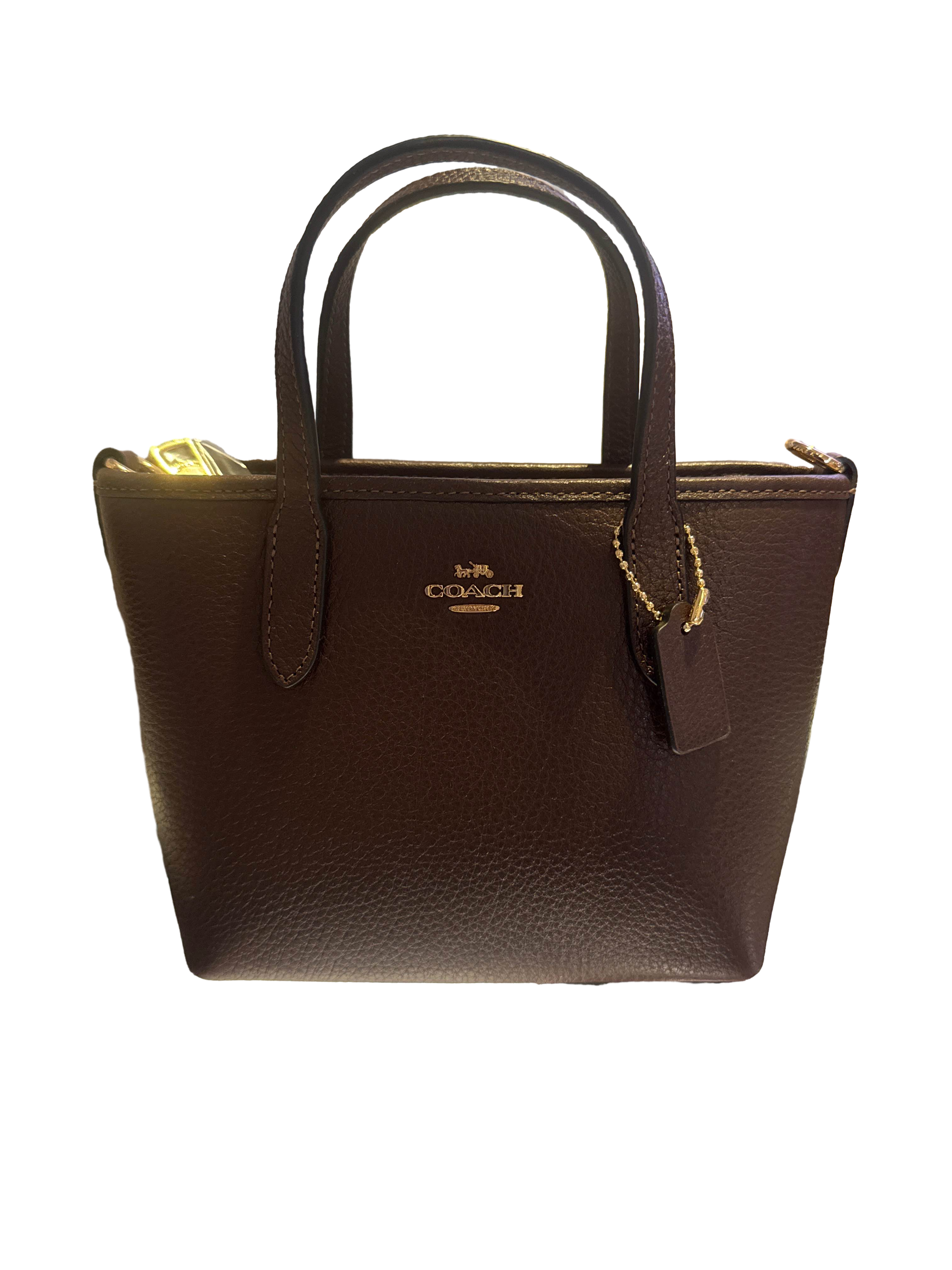 【Coach Outlet】Cty Min Tt Pbl Lth  棕