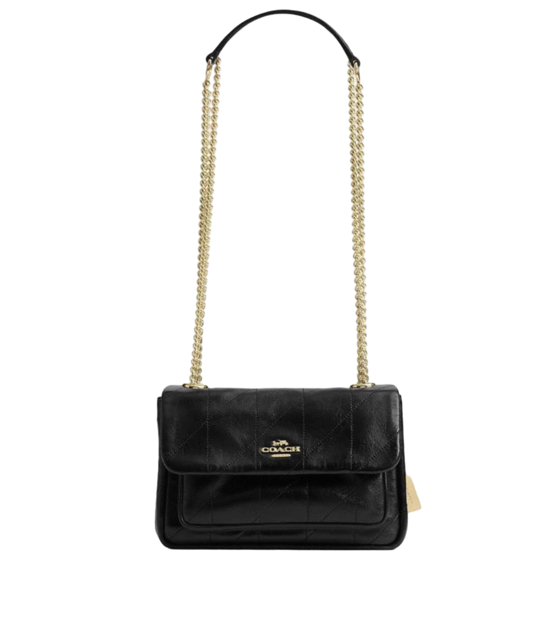 【Coach Outlet】Eld 18 Qltng  格紋黑