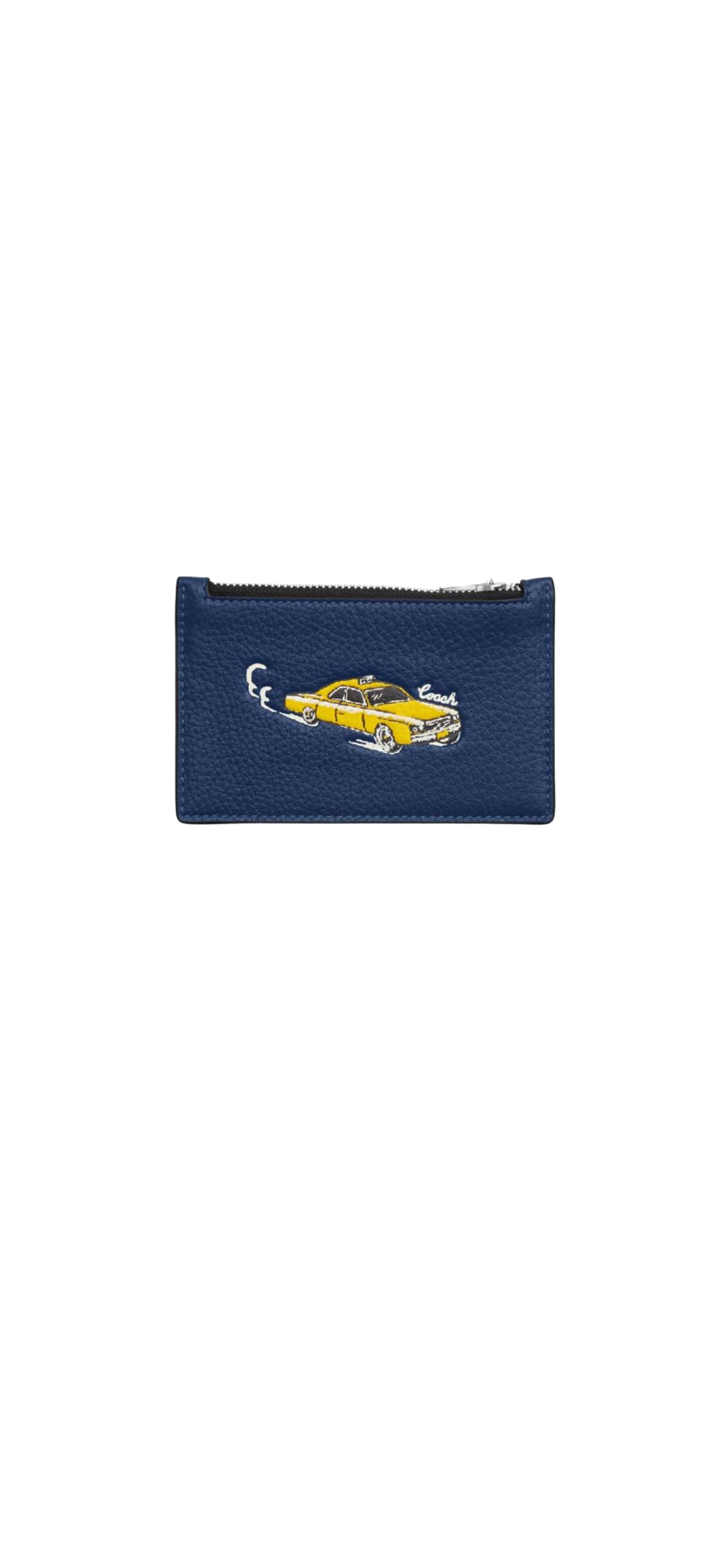 【Coach Outlet】Zip Card Cs Carprint  藍