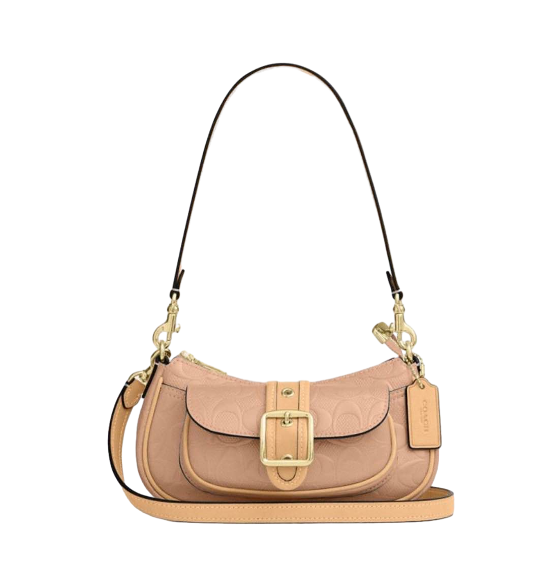 【Coach Outlet】Ashtn Mn Sb Sig Ptnt  粉