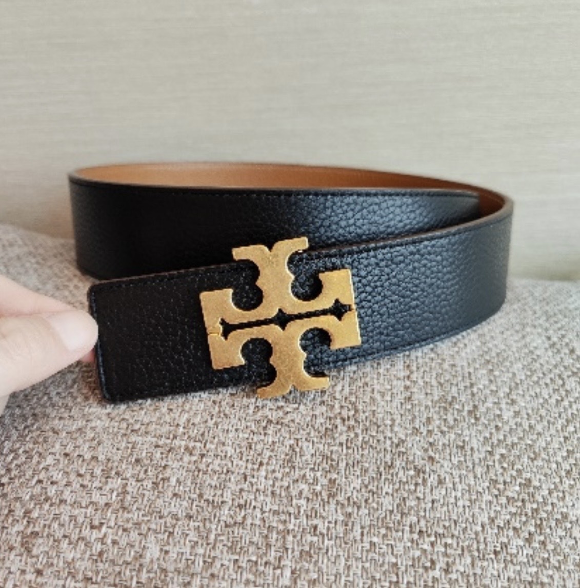 Tory Burch Belt Kira Flat Logo 1.5 inch（此為預訂商品，如同一訂單中有其他現貨商品，現貨商品會安排先行寄出。）