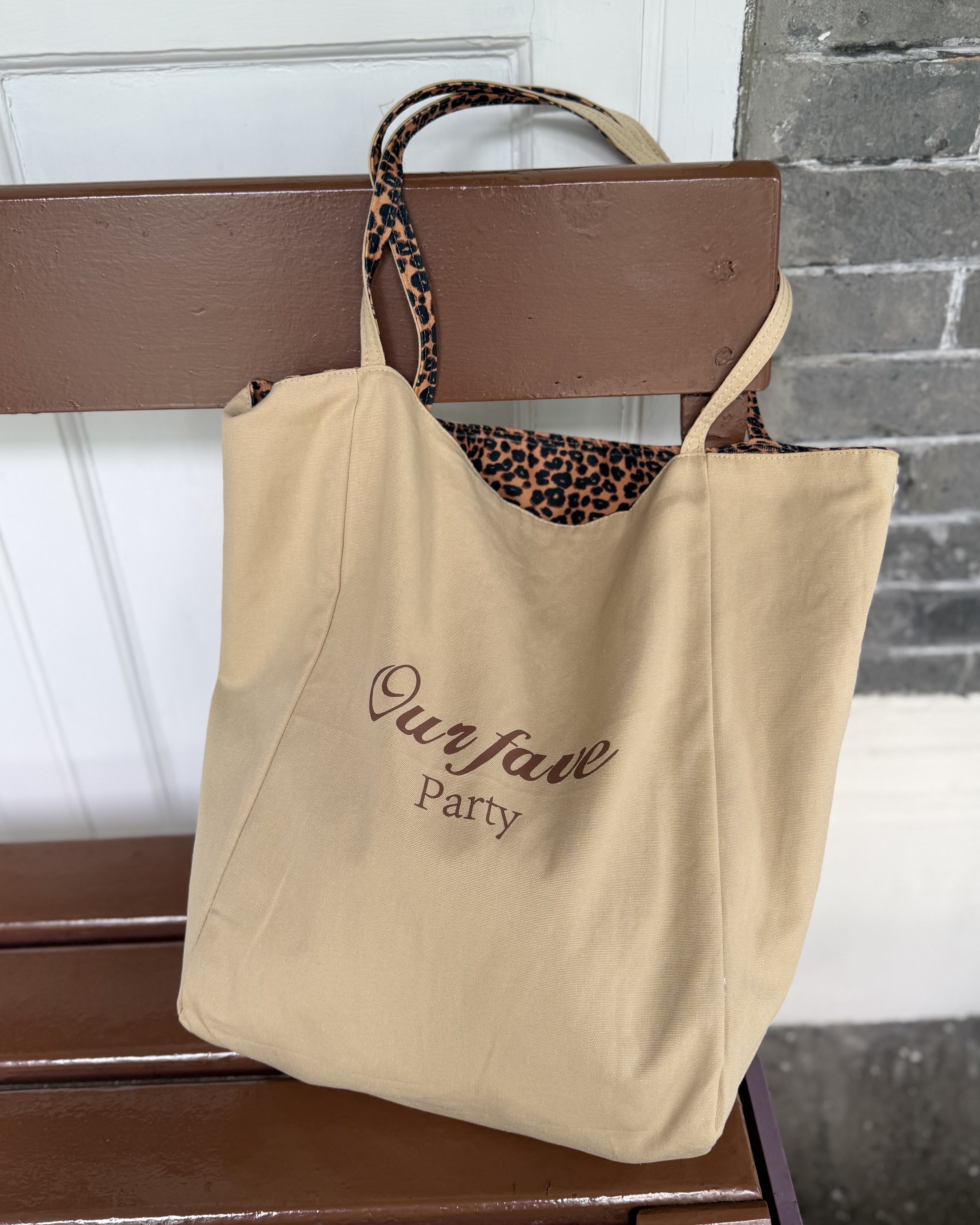 6月新品♥豹紋Tote Bag[雙面兩用]