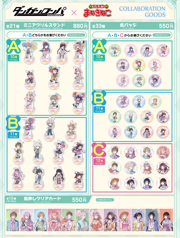 [代購][預訂] 彈丸論破 まねきねこ合作 B