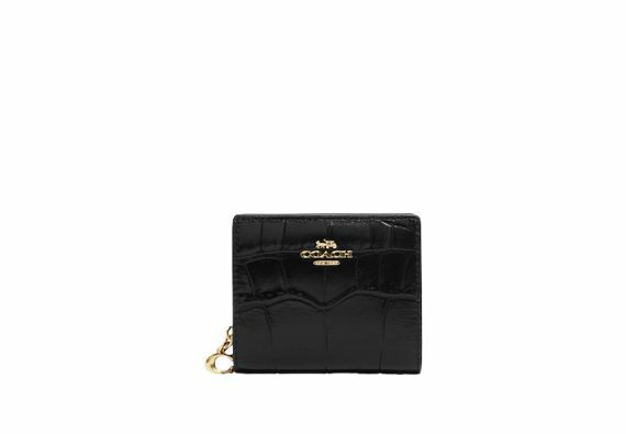 【Coach Outlet】Snap Wallet  黑