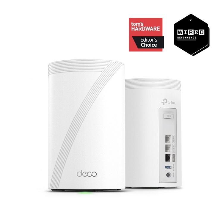 TP-Link Deco BE68 BE14000 Tri-Band Whole Home Mesh WiFi 7 System(2-pack)