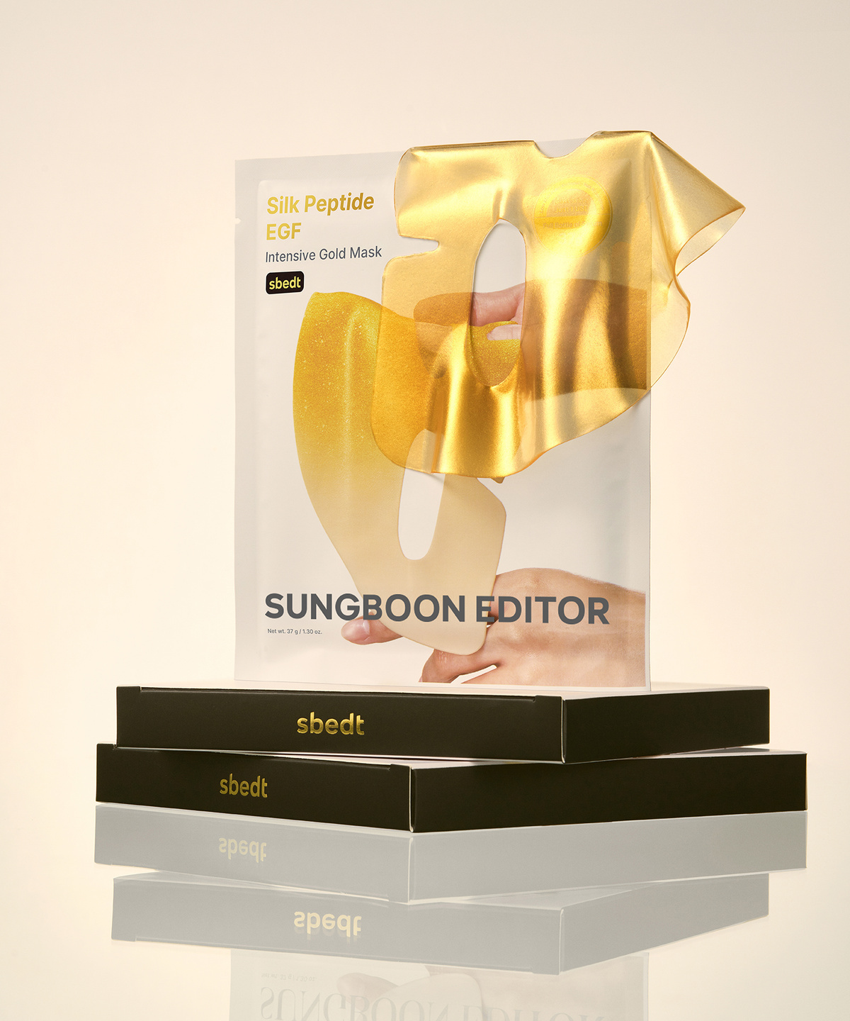 SUNGBOON EDITOR 綠番茄高階絲蛋白胜肽 EGF 奢華黃金緊緻面貼膜