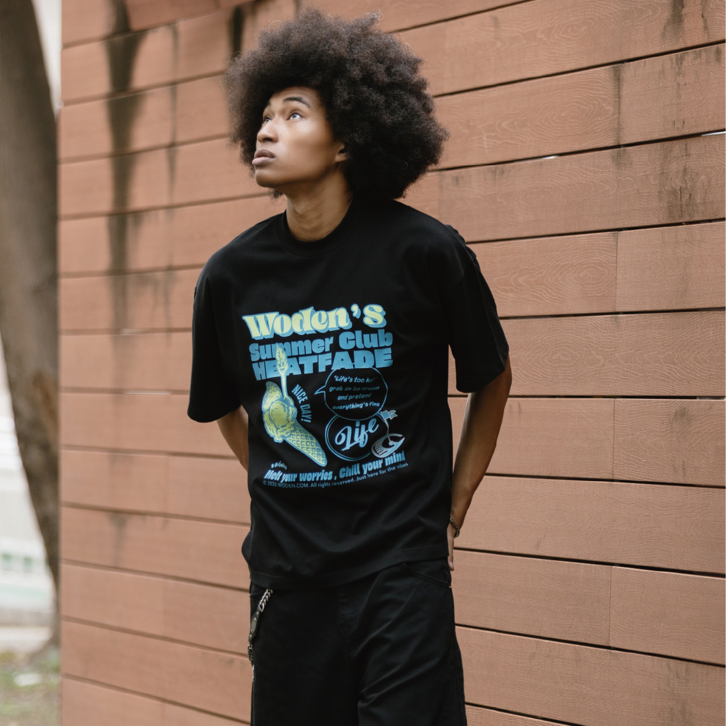 WODEN® Ice Cream Font Tee 冰淇淋印花短Tee