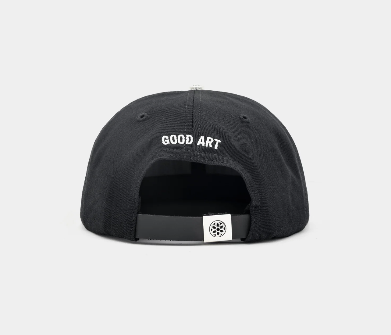 Classic Cotton Ball Cap - Rosette - Black