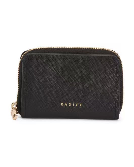 【預購】RADLEY LONDON  H053029 Beech Row 真皮拉鏈短銀包（黑色）