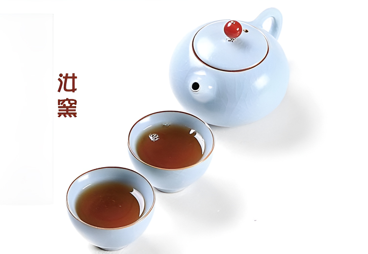 鹿港窯禮品館│五大名窯長方茶盤旅行茶組