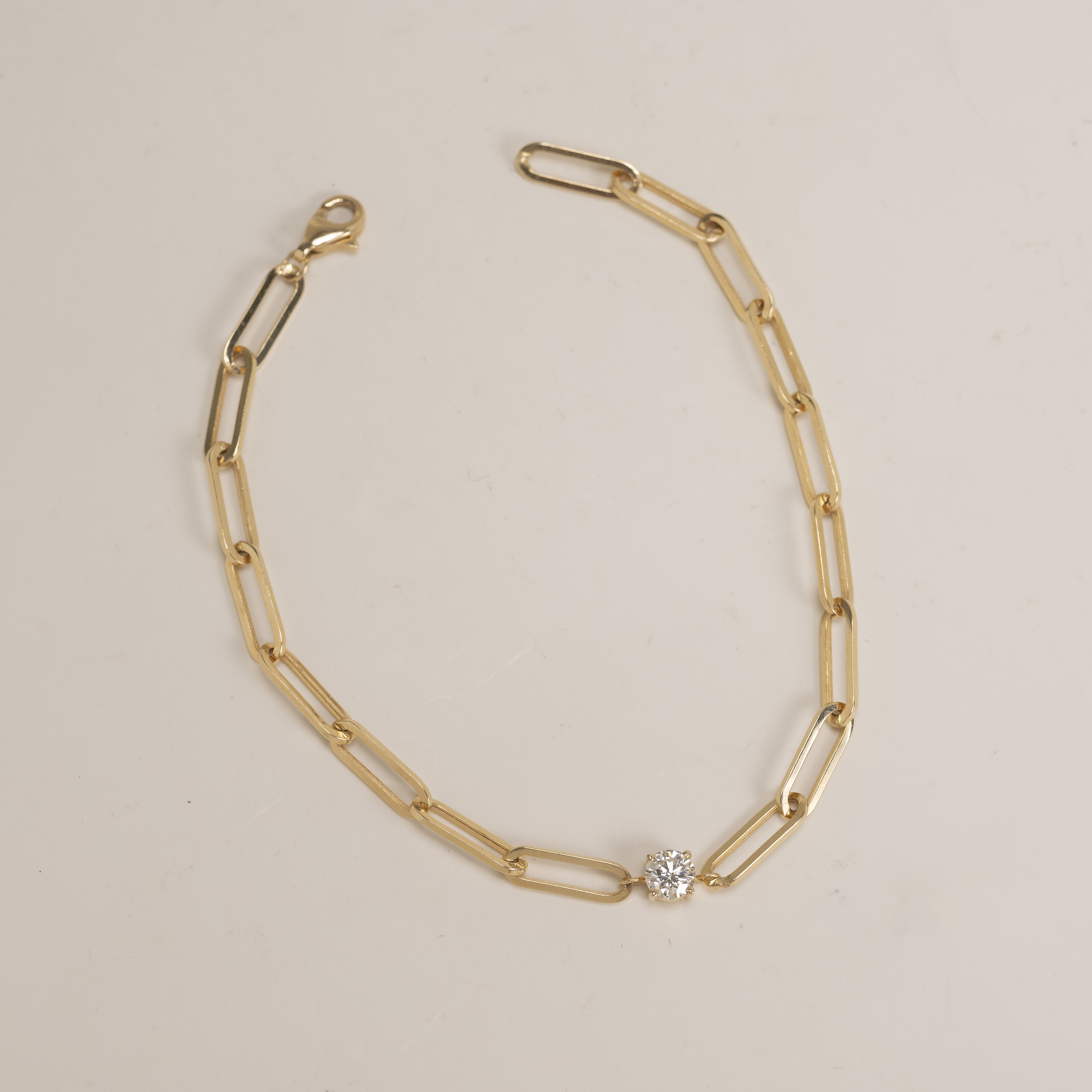 18K 0.30ct Diamond Blockchain Bracelet