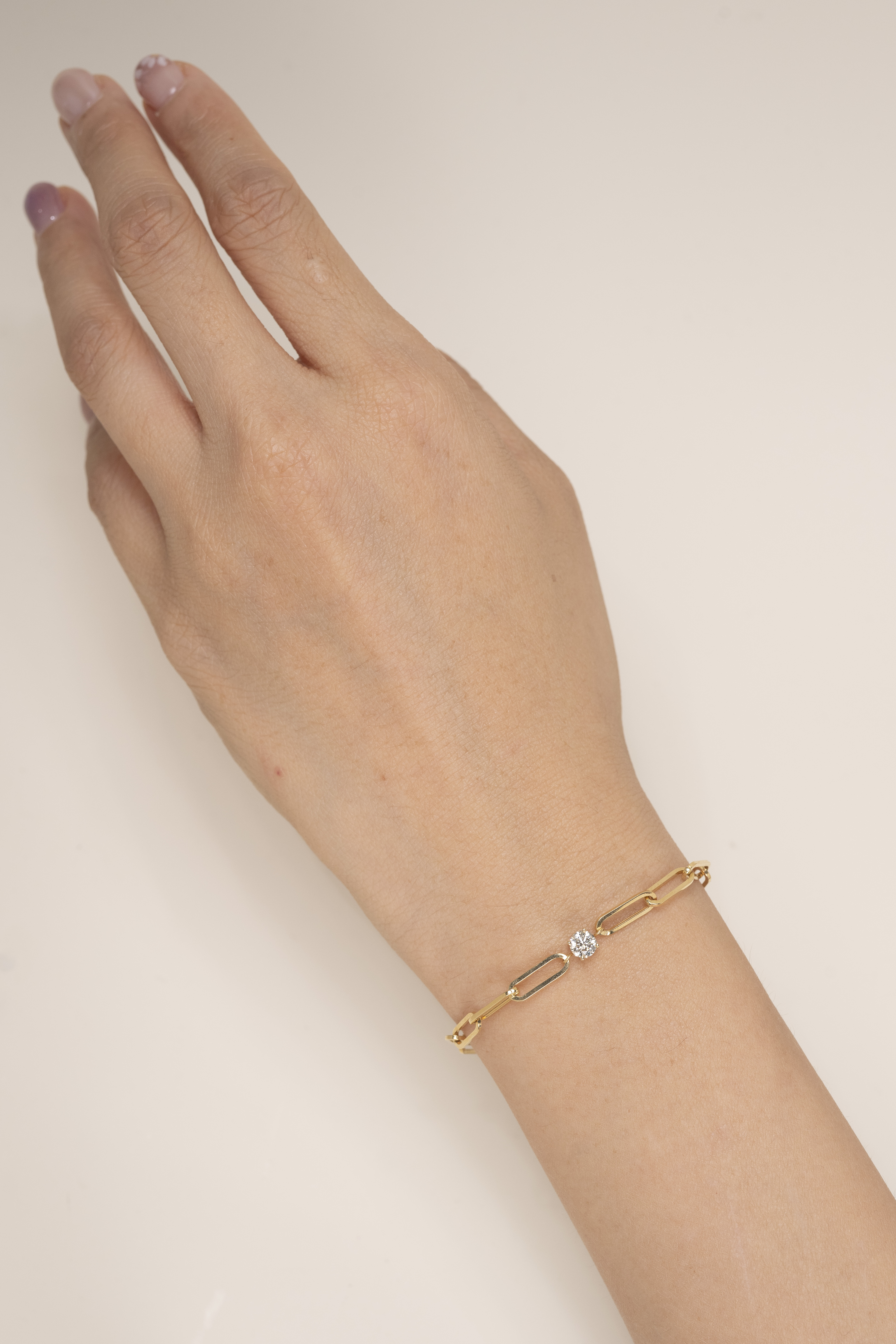 18K 0.30ct Diamond Blockchain Bracelet