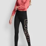 [S] DKNY SUNKISSED COMBO HIGH-RISE OMBRÉ LOGO 7/8-LENGTH LEGGING, DP6P3605-BI6 (SD1934)