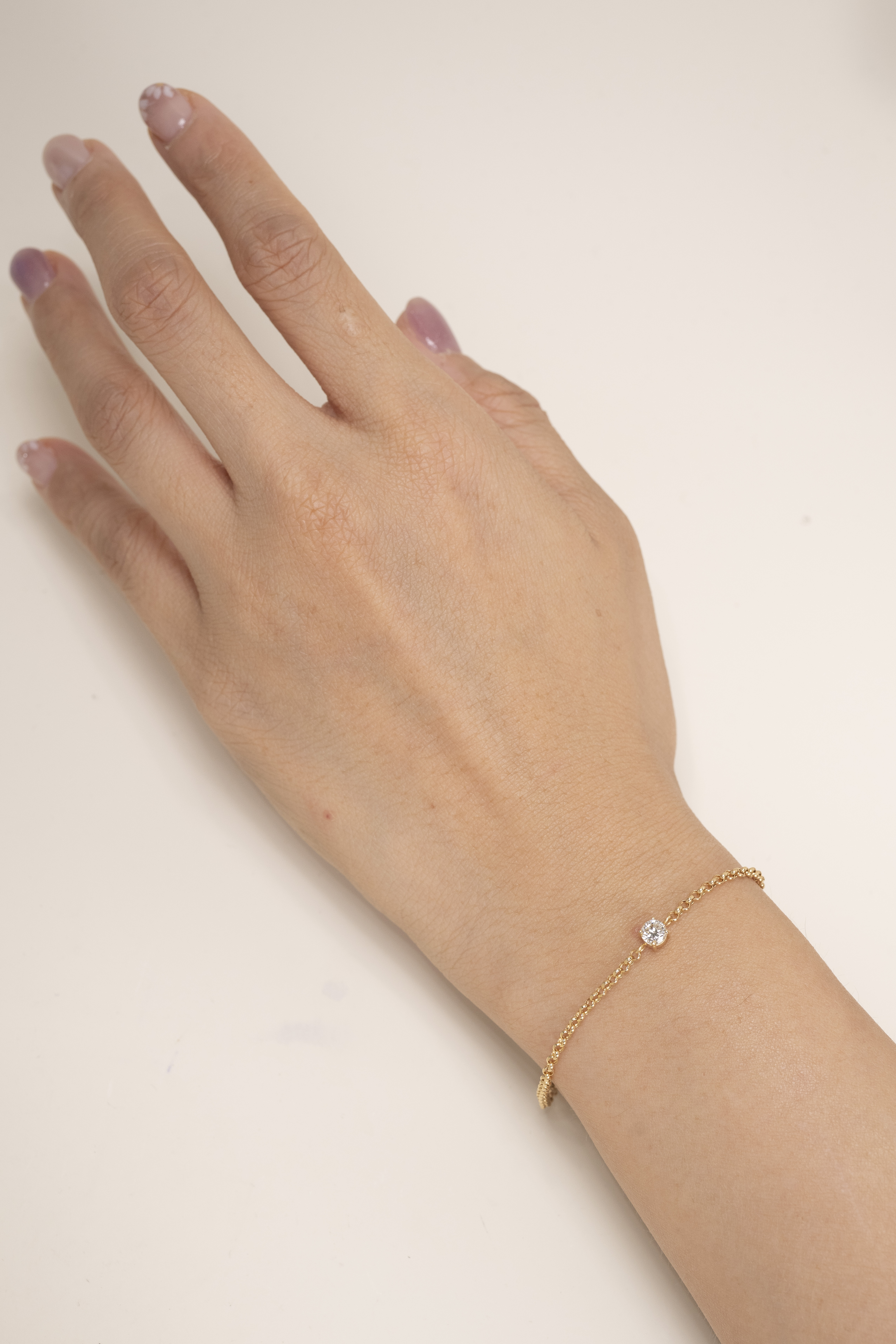 18K 0.30ct Diamond Rolo Bracelet