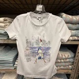 [S] DKNY WHITE STATUE OF LIBERTY CONVERSATIONAL T-SHIRT, P61MPWNA-WHT (SD1936)