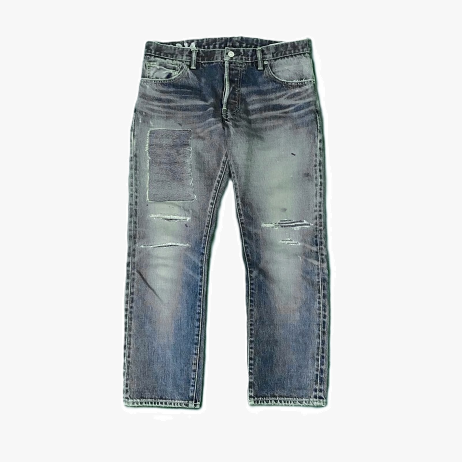 VISVIM SOCIAL SCULPTURE 10 DAMAGED-14 JEANS (( USED A )) 中古美品 - IN STOCK NOW (現貨發售中)