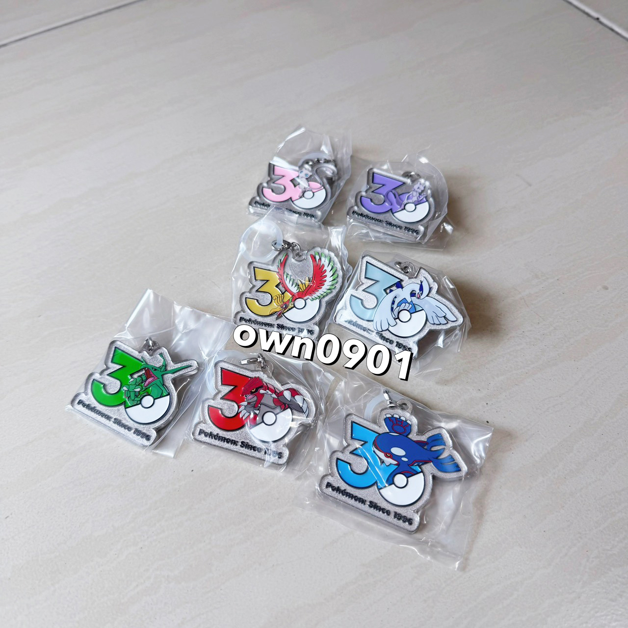 【OWN】POKEMON 寶可夢 30周年 日本限定 第二彈 扭蛋 吊飾 夢幻 超夢 洛奇亞 鳳王 固拉多 蓋歐卡 烈空座 限量