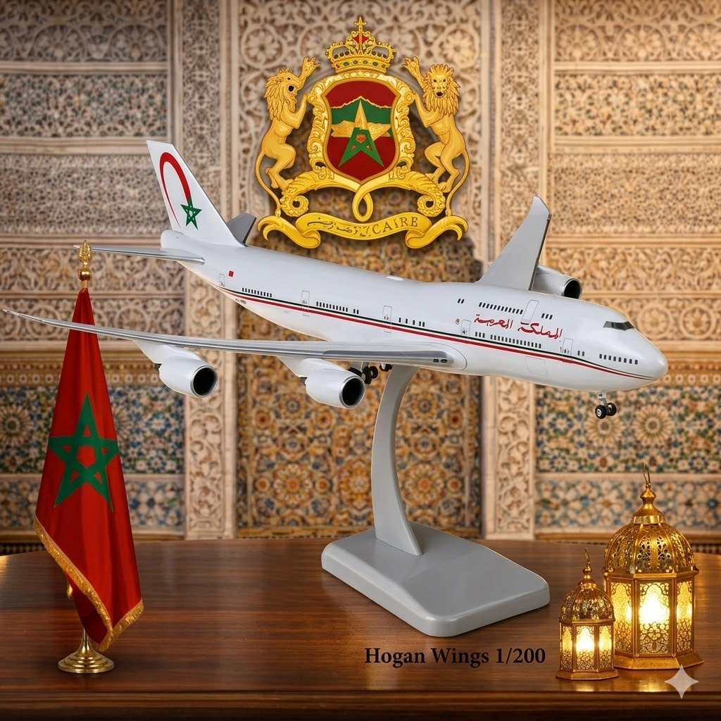 Hogan wings 1/200 Morocco Government Boeing 747-8I