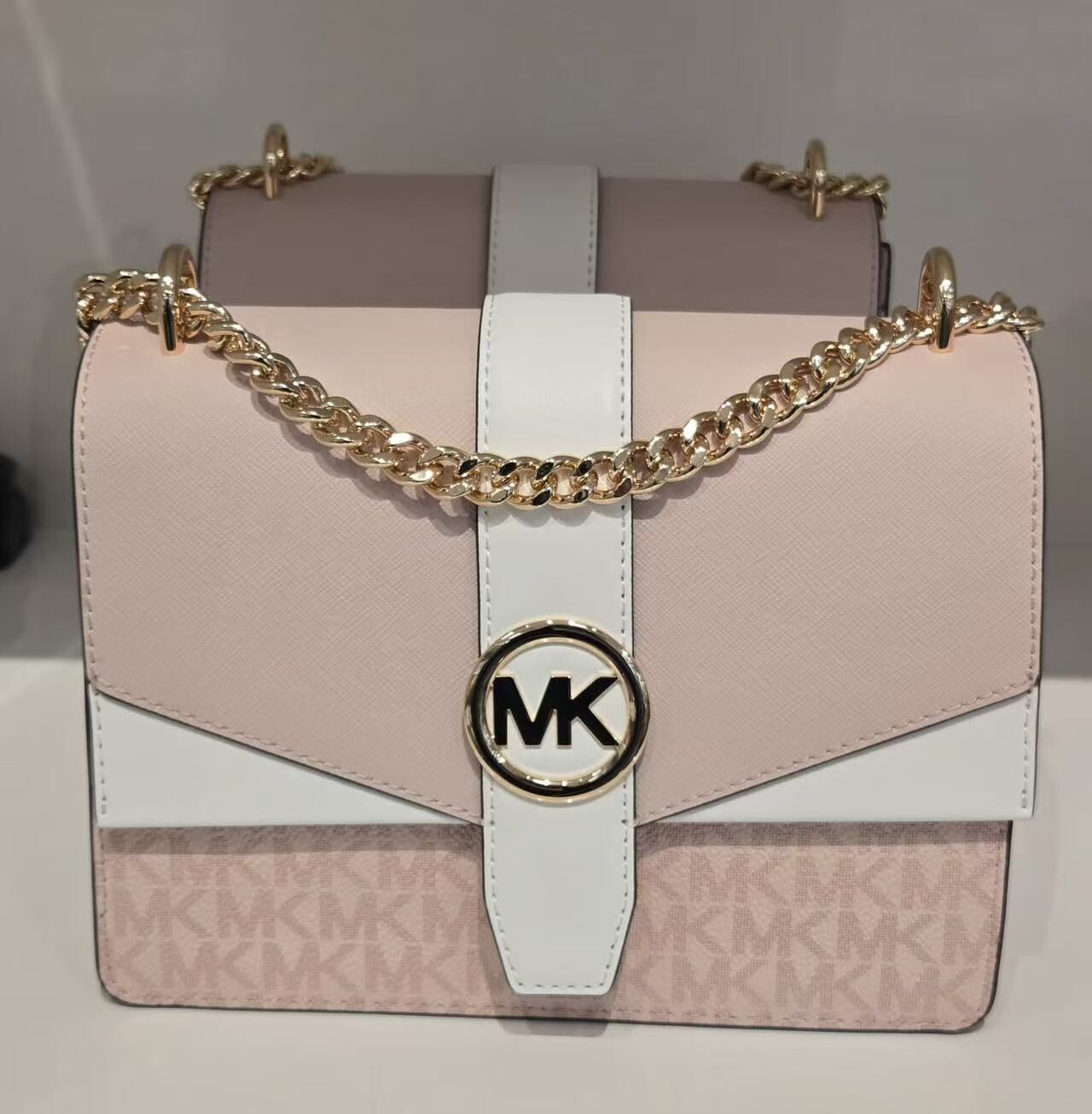 【預購】Michael Kors H053046 鏈條斜孭袋