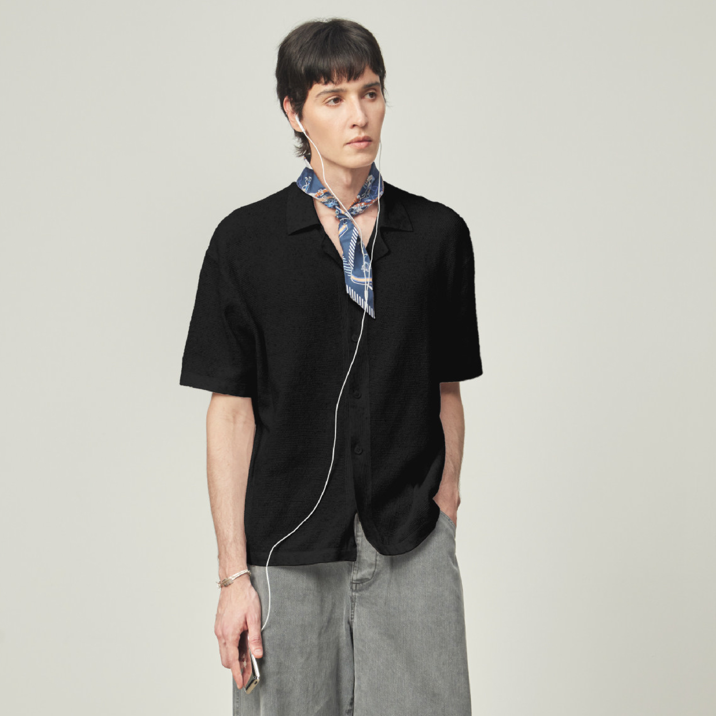 Nord Classic Cotton Linen Shirts 亞麻針織 開領襯衫 [T1078]