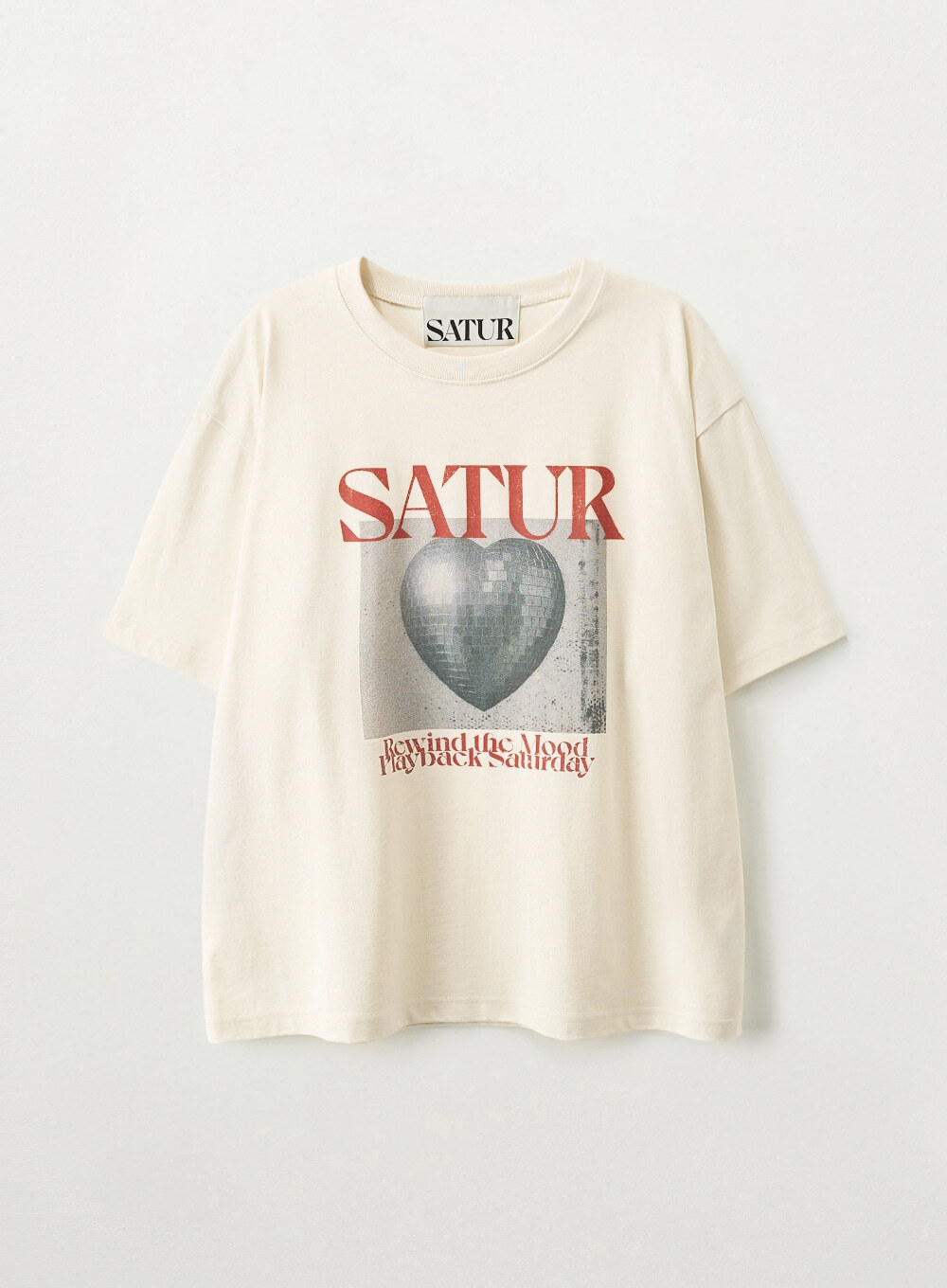 【入LIVECODE一件減至$238😱🔥！】【韓國大熱品牌😍朴圭瑛SEVENTEEN同款！】【SATUR】Mirrorball Graphic T-Shirt (3 Colors)