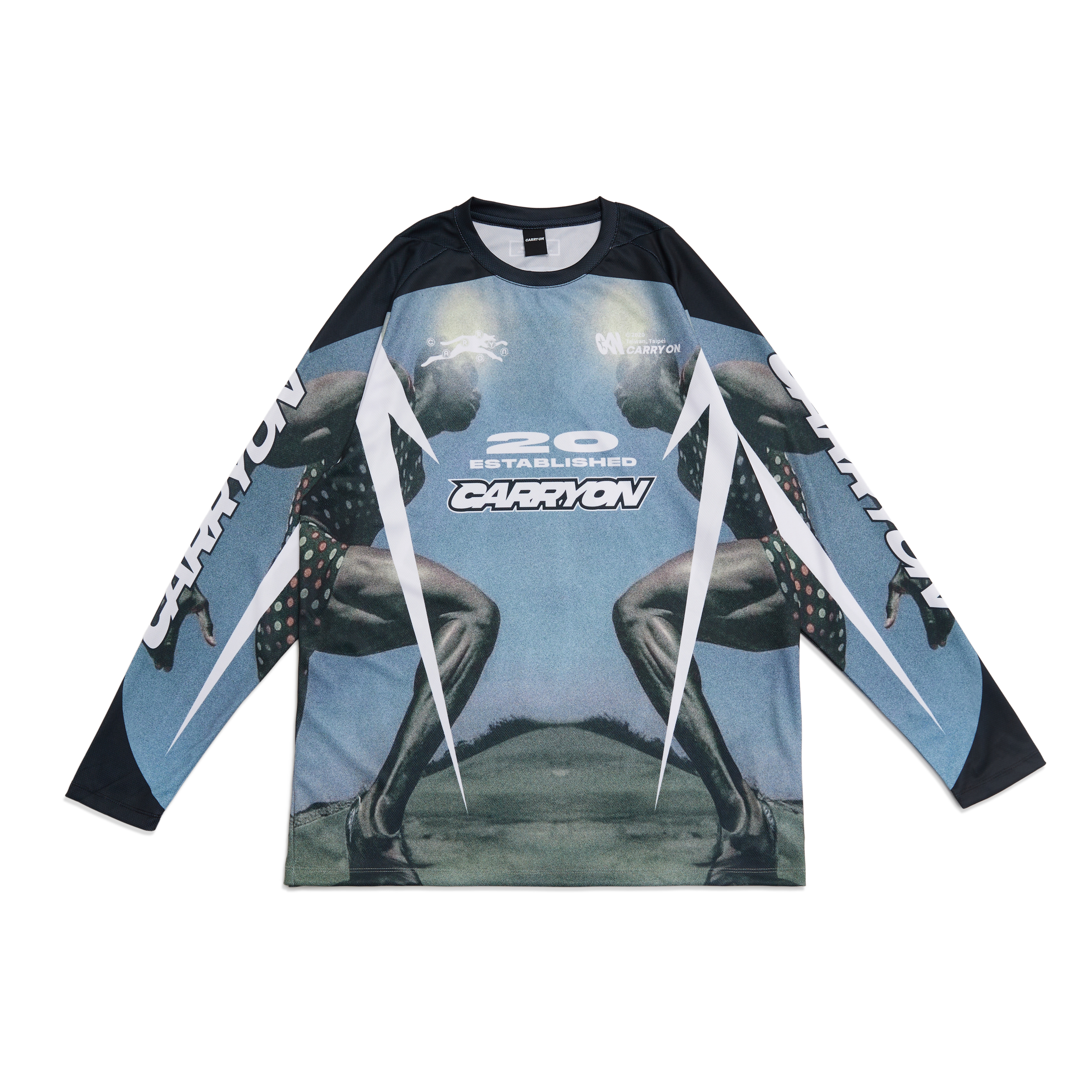 carryon running man graphic jersey 雙人