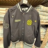 [S] DKNY NAVY 1989 PINS & PATCHES VARSITY JACKET,, P6BJ1EID-NVY (SD1941)