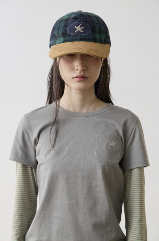 TCM check logo cap 平延 棒球帽
