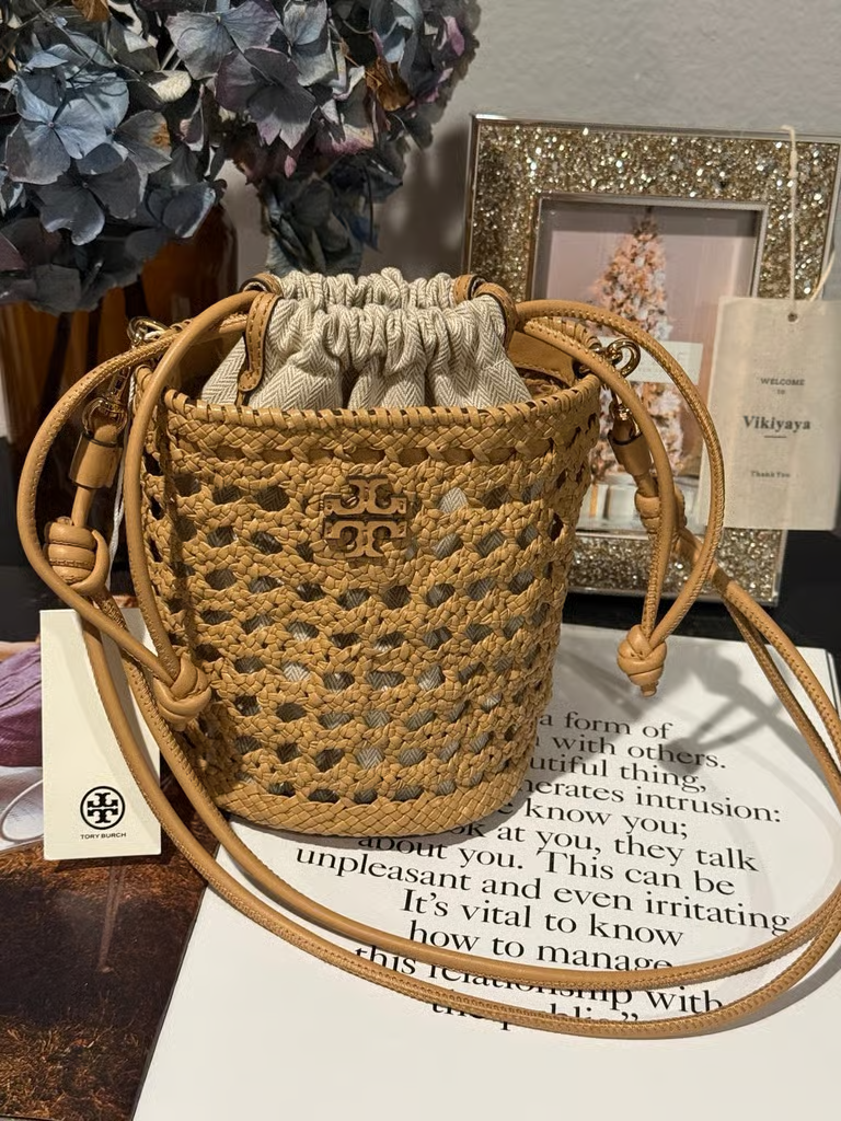 【預購】Tory Burch H053040 編織水桶包