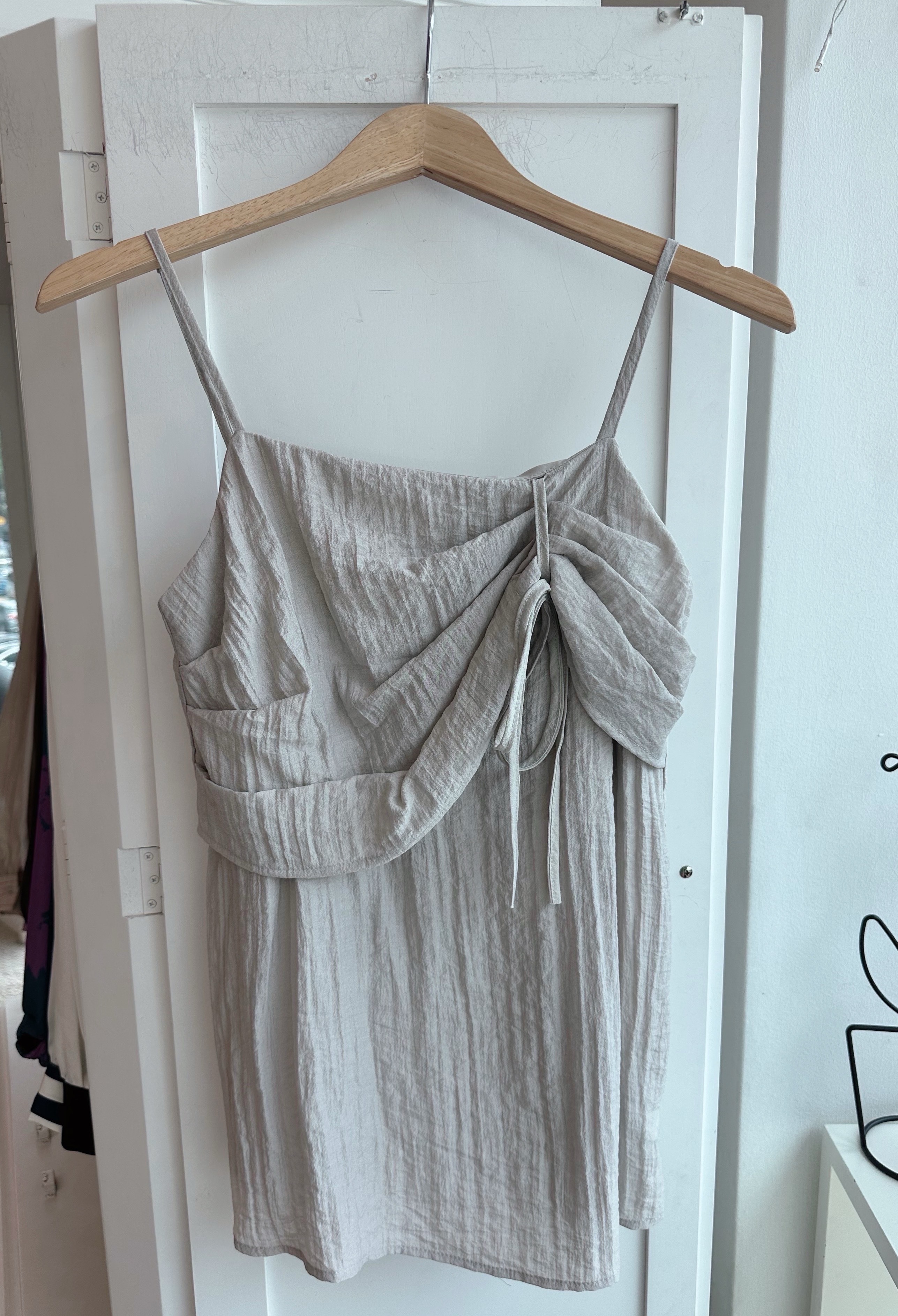 STRAP LAYERED SHEER BLOUSE