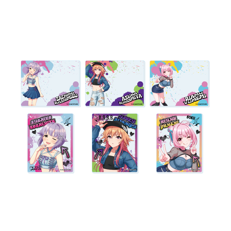 「ACG.GO」「預購」A3《偶像大師 灰姑娘女孩》壓克力卡 09 丹寧服風格Ver. 原畫插圖 (整盒6入)
