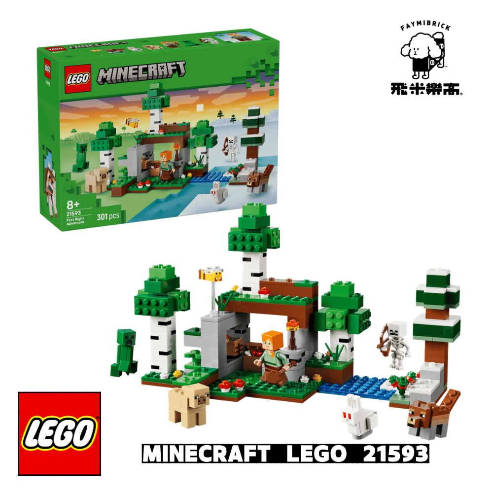 樂高 21593 第一夜冒險│Minecraft系列│飛米樂高專賣店