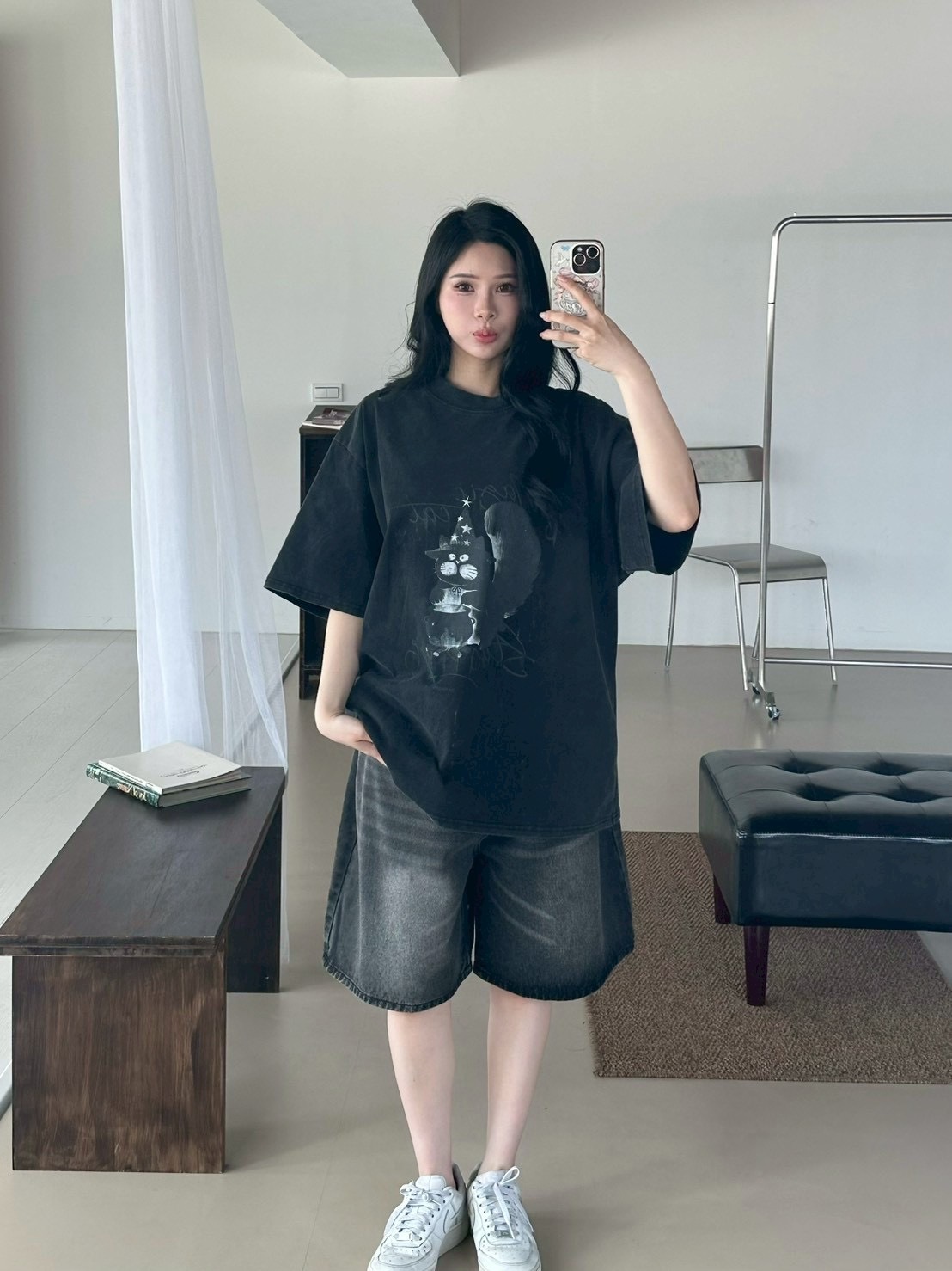mmb巫婆貓燉毒濃湯水洗短tee