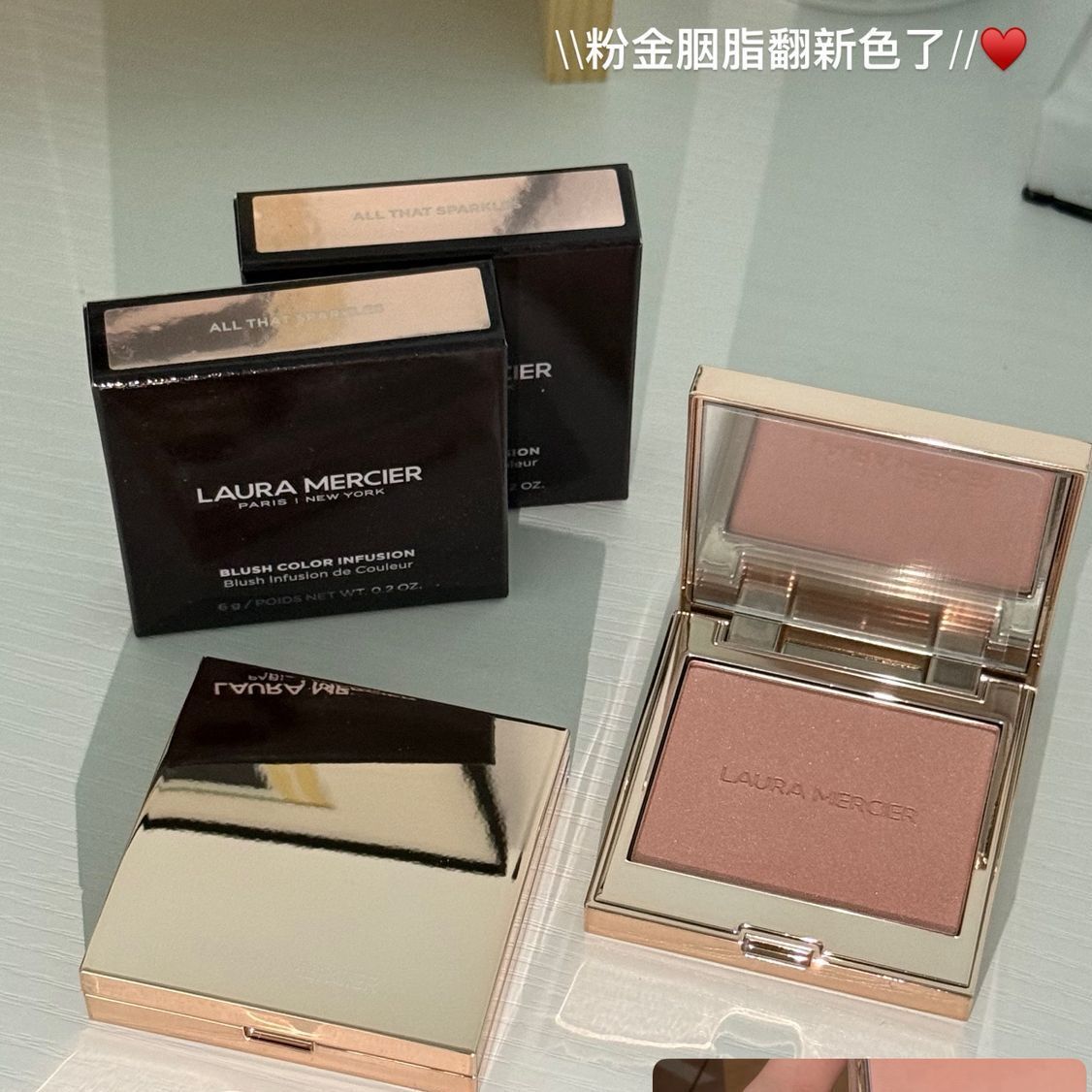 Laura Mercier - RoseGlow Blush Color Infusion  #All That Sparkles