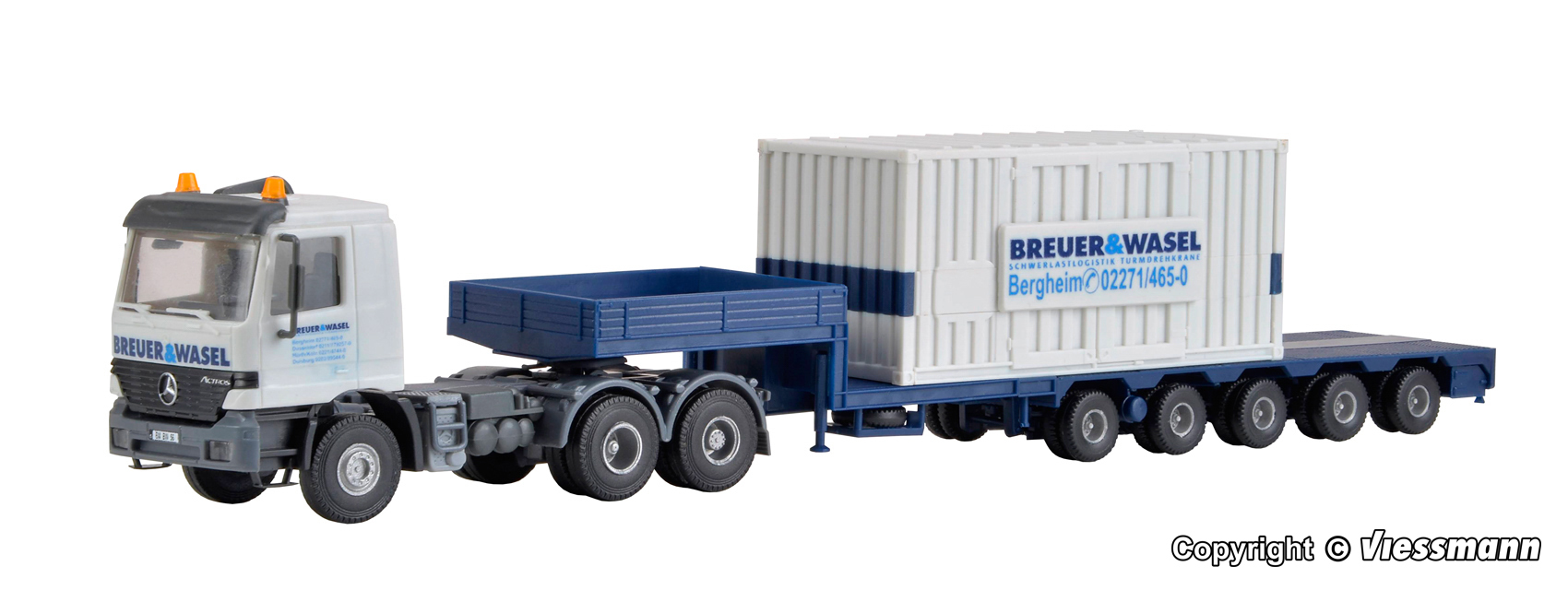 Kibri 13057 HO規 MB ACTROS 牽引車（適用於 LG 1550 BREUER & WASEL）