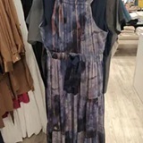 [S] DKNY HUDSON LIGHTS PLEATED CHIFFON TIE-WAIST MIDI DRESS, P5KBGD66-QM7 (SD1959)