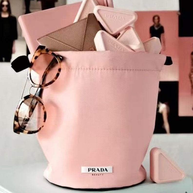 Prada - Paradoxe Bucket Pouch  裸粉水桶化妝包