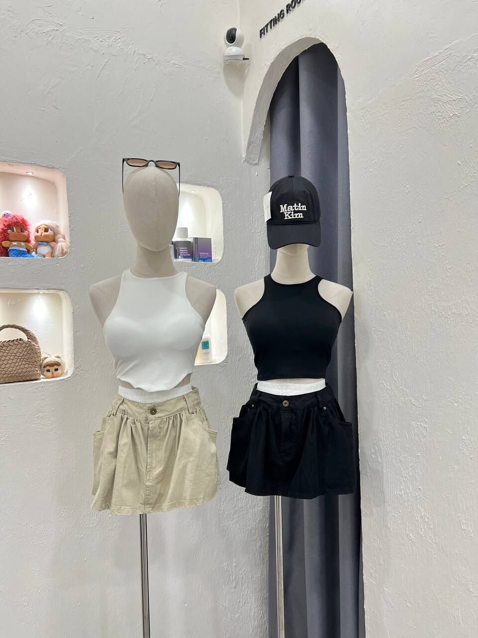 2 Tone Mini Skirt