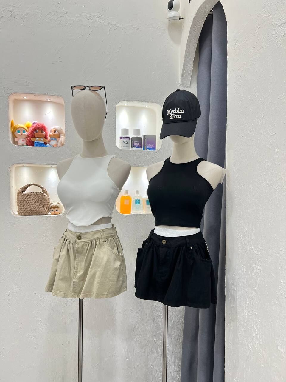 2 Tone Mini Skirt