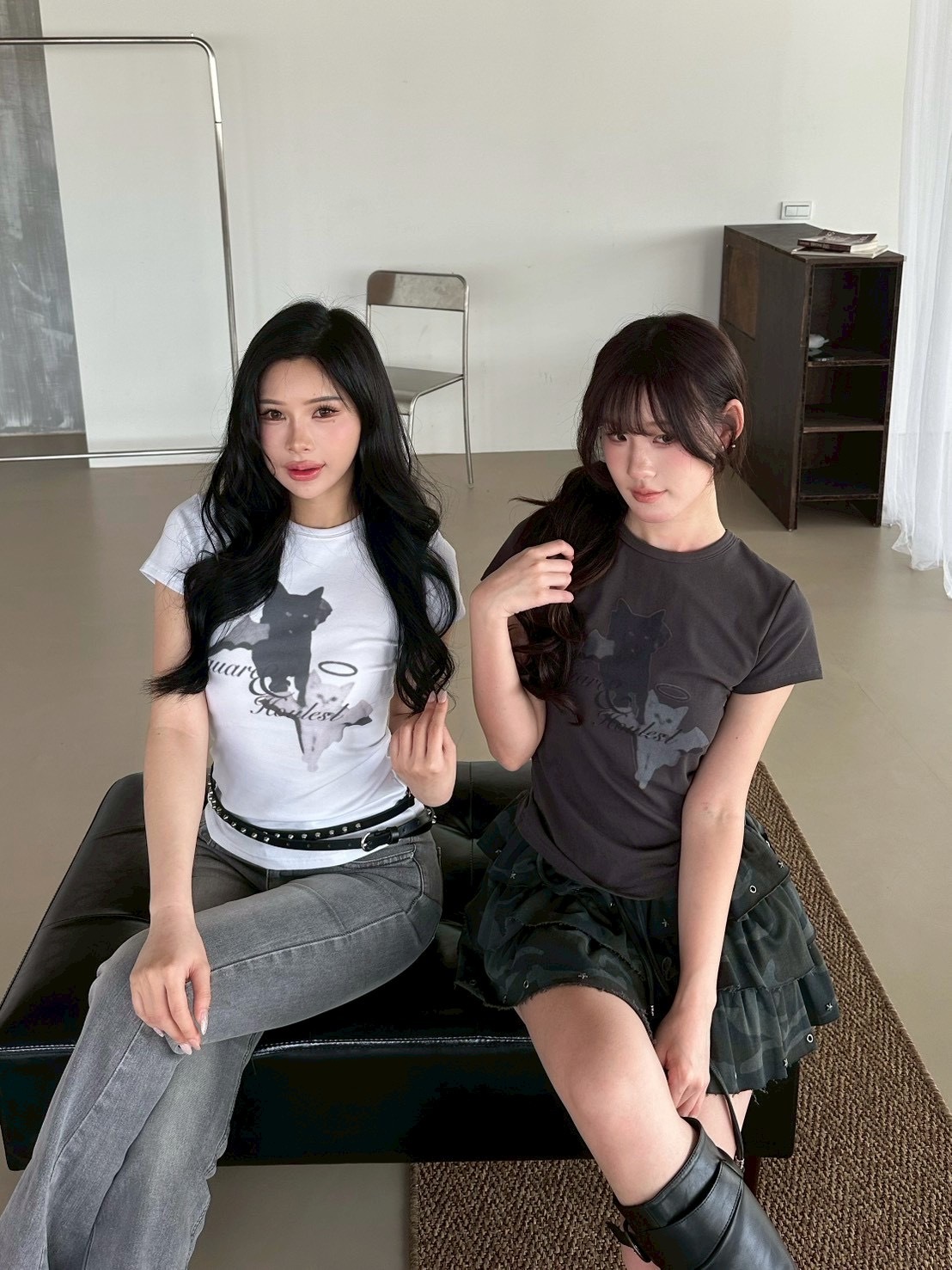 小惡魔天使貓咪TEE