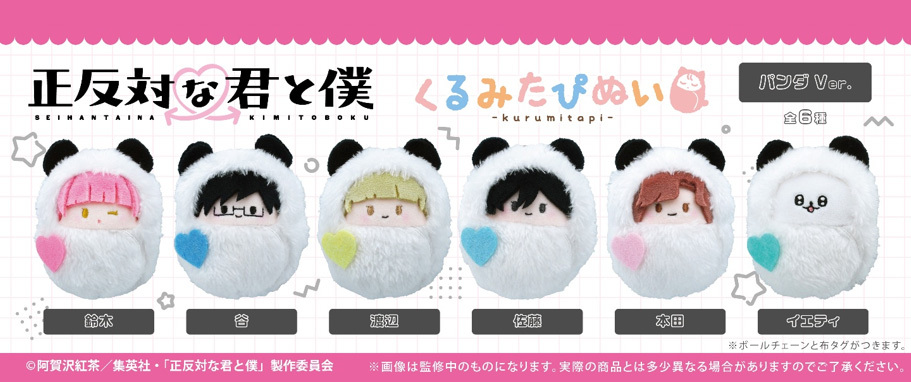 「ACG.GO」「預購」TAPIOCA《正相反的你和我》Kurumi Tapi-nui 絨毛玩偶 貓熊Ver. (整盒6入)