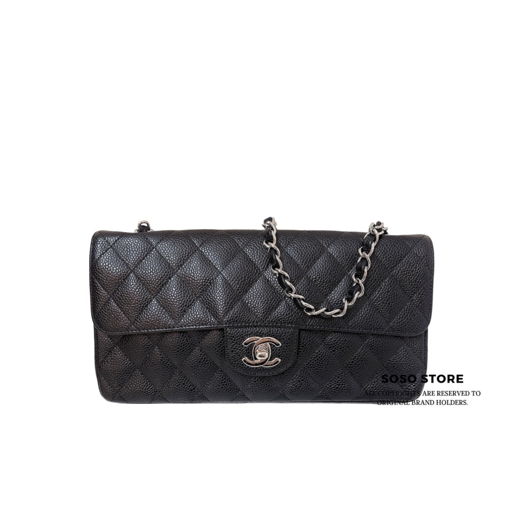 Chanel Classic Flap Bag - Black / SHW