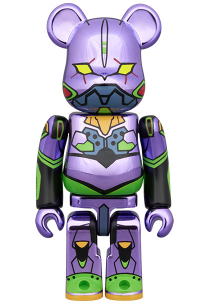 「ACG.GO」「預購」Medicom Toy BE@RBRICK《新世紀福音戰士新劇場版：終》初號機 & 第13號機 (新色電鍍版) 2入套組