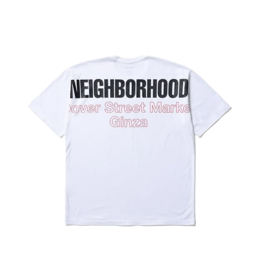 -(B4c03)-NEIGHBORHOOD X DOVER STREET MARKET T-SHIRT DSM 銀座限定款 紅字款 黑/白-261PCNH-ST12S