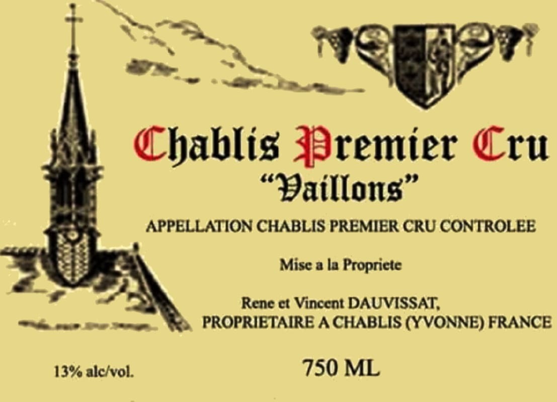 Vincent Dauvissat Chablis 1er Cru Les Vaillons 2020 (BH93)
