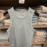 [S] DKNY MINERAL MEDIUM GREEN DOME STUDS TANK, DJ5T1694-MIN (SD1981)