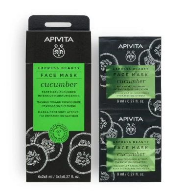 APIVITA - 艾蜜塔 青瓜深層補濕面膜 6x2x8ml (平行進口) 有效期到2028年